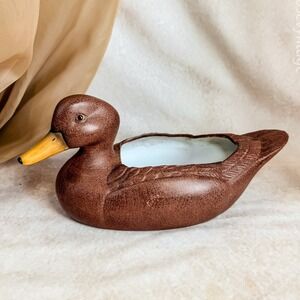 FTDA‎ 80s Hand Painted  Duck Planter